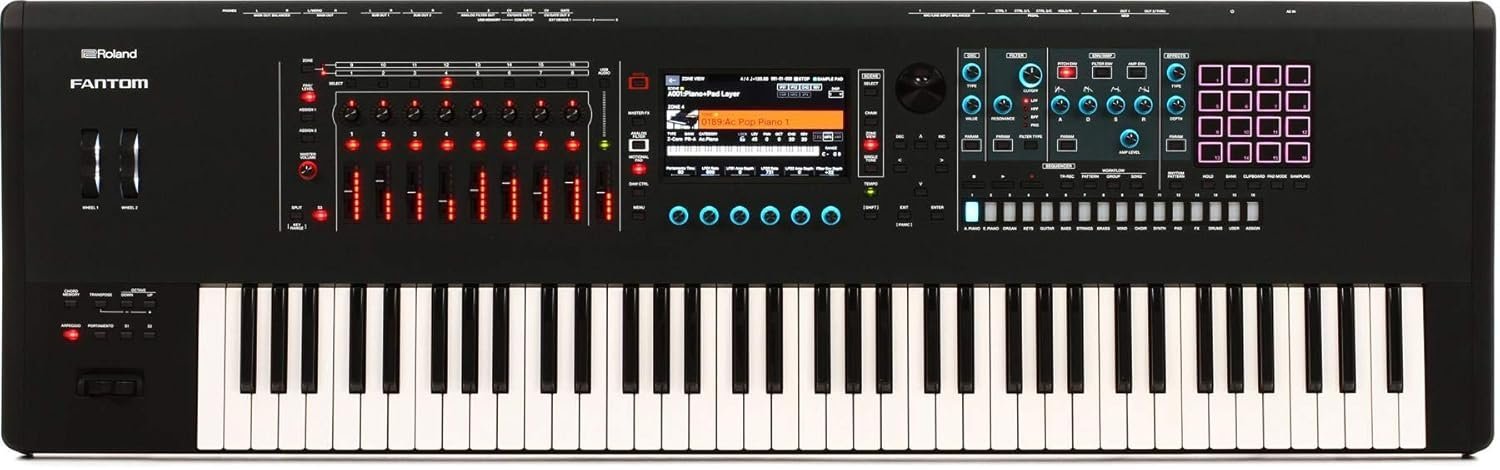 Roland FANTOM-7 Music Workstation 76-key Semi-weighted Synthesizer Keyboard