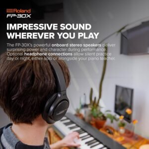 67ee3e66d5b02427b7383884c631eadb7aed8f1f02bbb5bd9a1cf.jpg Roland FP-30X Digital Piano, Black