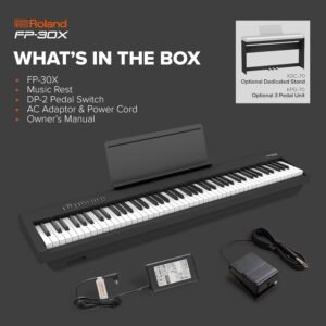 67ee3e84370f62dbee4e9f6d5f848dc76dff315ae5f752943f24f.jpg Roland FP-30X Digital Piano, Black