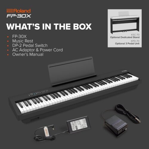 67ee3e84370f62dbee4e9f6d5f848dc76dff315ae5f752943f24f.jpg Roland FP-30X Digital Piano, Black