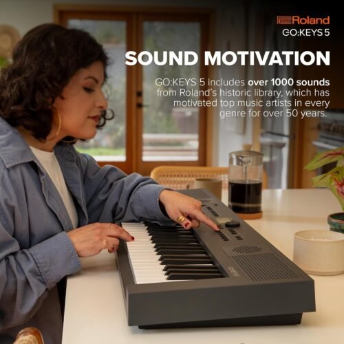 Roland GO KEYS 5 61-Keys Music Creation Keyboard - White Roland GO KEYS 5 61-Keys Music Creation Keyboard - White