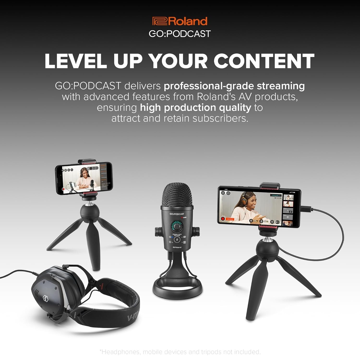 67ee3ede142eebe056110a525effded8fccd694c1c4eec57551f7-1.jpg Roland GO:Podcast Video Podcasting Studio for Smartphones