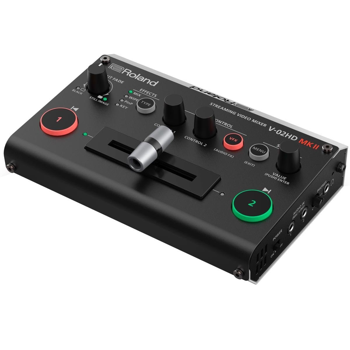 Roland V-02HD MK II – 2-Camera Livestreaming Video Mixer for Teachers, Gamers & Content Creators