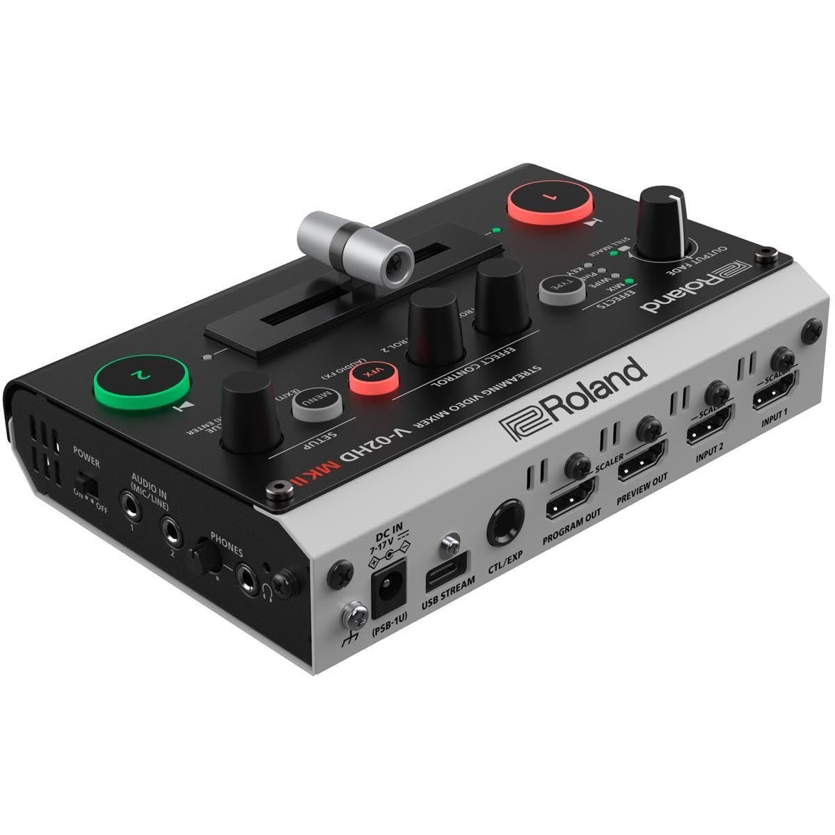 Roland V-02HD MK II – 2-Camera Livestreaming Video Mixer for Teachers, Gamers & Content Creators