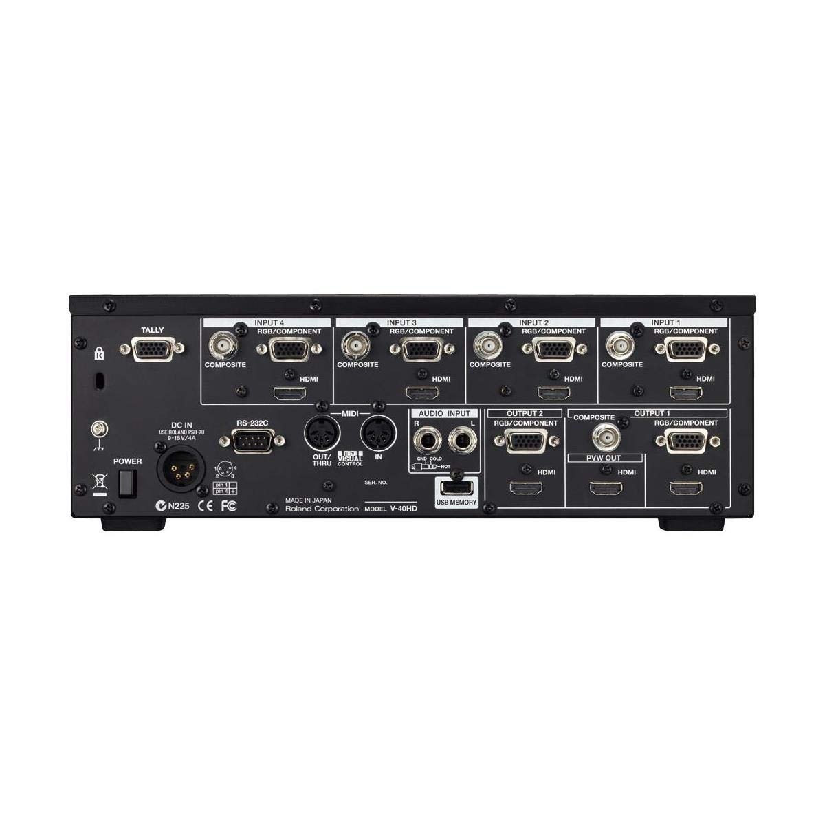 Roland V-40HD Multi-Format Video Switcher Audio Processing