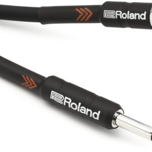 67ee419015c3eb400e160425b01105de69c1cd2c5a0d3d62cb809.jpg Roland Black Series Instrument Cable Black Angled, Length: 5 ft/1.5 m