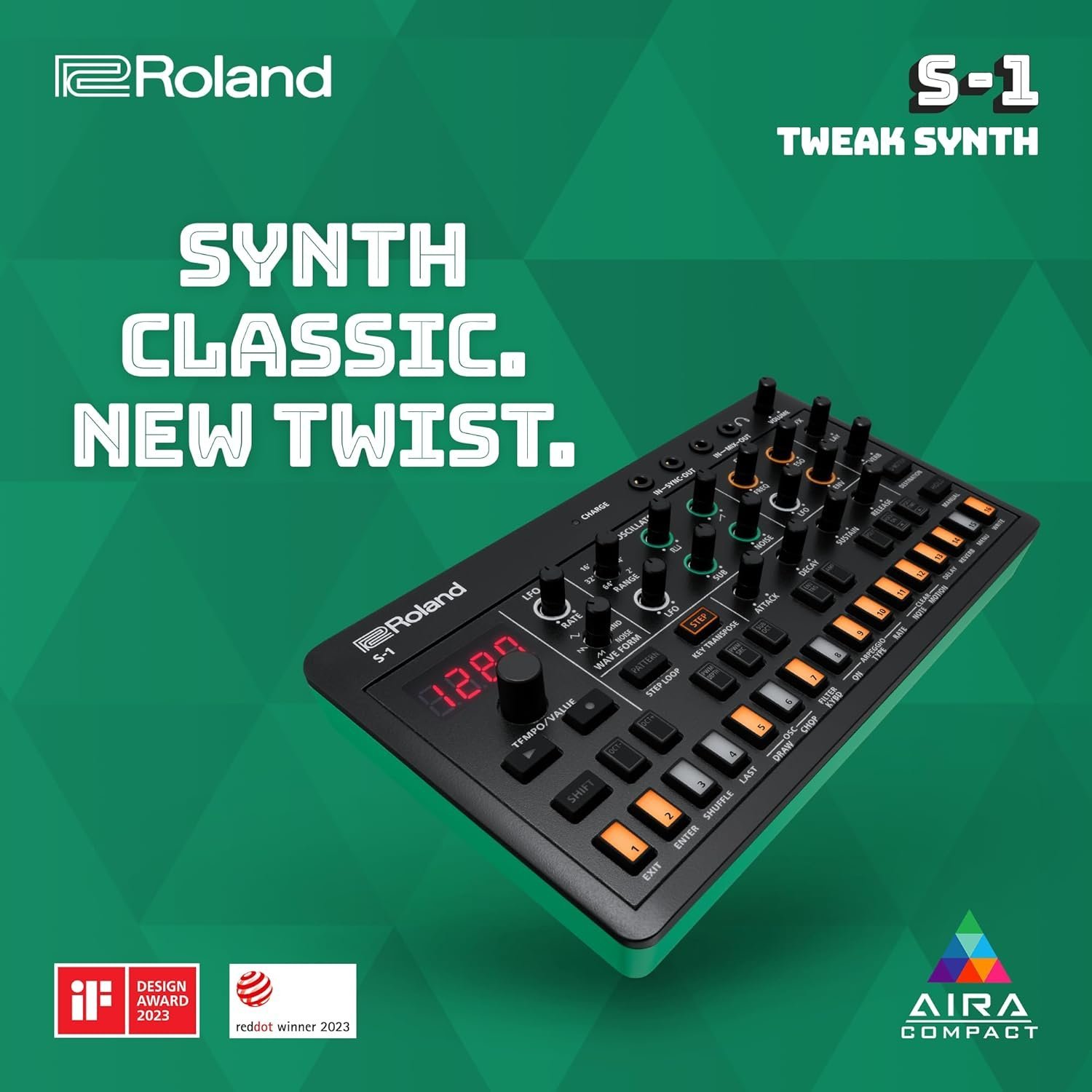 Roland S-1 Tweak Synth Compact Polyphonic Synthesizer