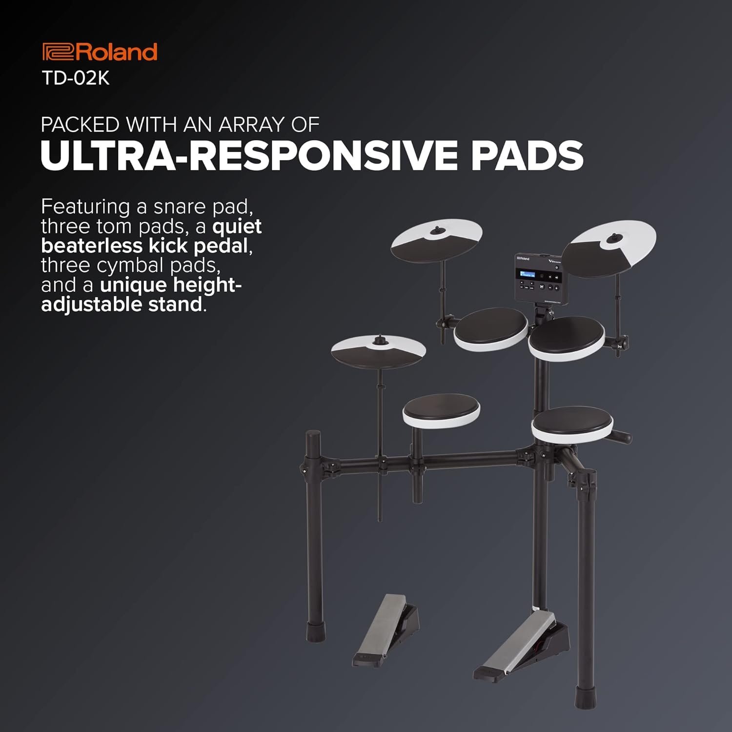 Roland TD-02KV V-Drums Electronic Drum Kit