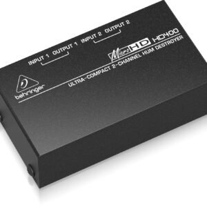 Behringer MicroHD HD400 Ultra-Compact 2-Channel Hum Destroyer, Silver