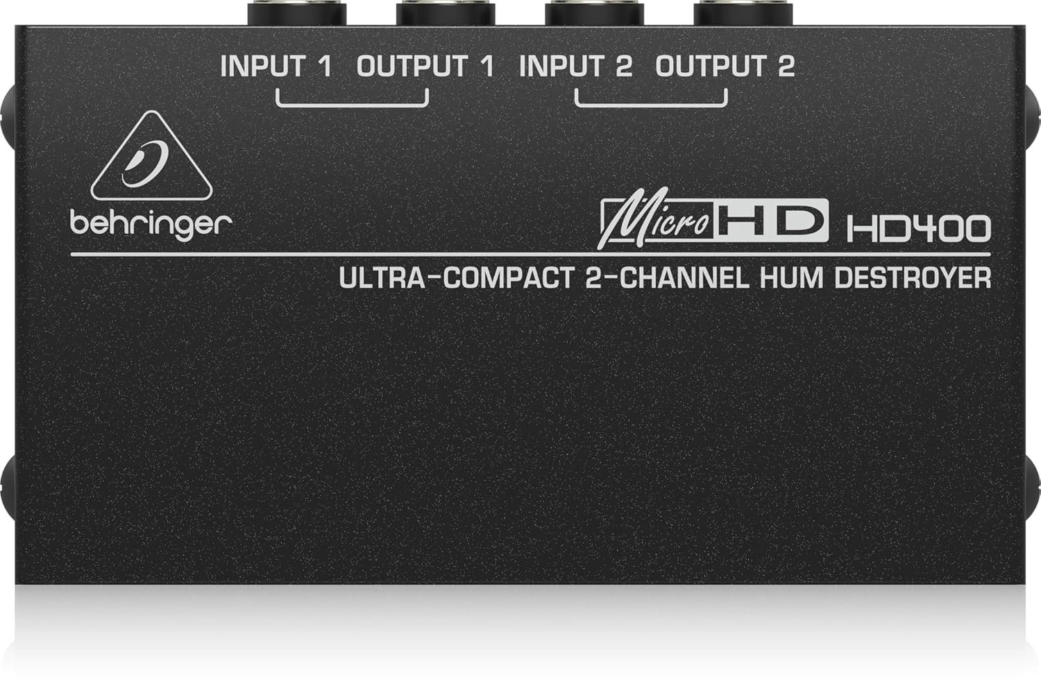 Behringer MicroHD HD400 Ultra-Compact 2-Channel Hum Destroyer, Silver