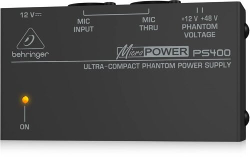 67ee4cb0e7fd6518c9618cf05c036f0dc935ede7d7afe10389a24.jpg Behringer PS400 Ultra-Compact Phantom Power Supply