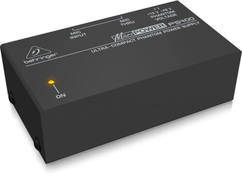67ee4cb4a8803ff17d64eae43825516e9c445c783c8e416e10354.jpg Behringer PS400 Ultra-Compact Phantom Power Supply