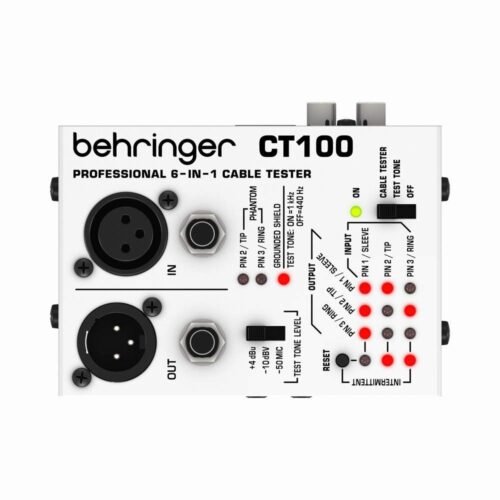 67ee4d9a04c179e8ba5047105eb1366812b19bb939818faf924e0.jpg Behringer CT100 Cable Tester, Silver