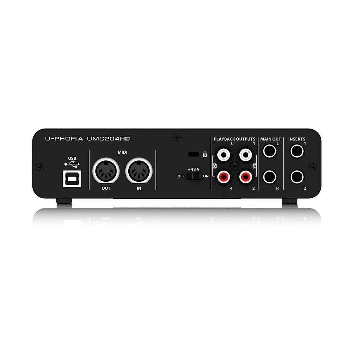 67ee532e61b3829a2f4334a30b3bcc6dcf7deec30461290c654d8.jpg Behringer U-Phoria UMC204HD Audiophile 2x4, 24-Bit/192 kHz USB Audio/MIDI Interface with Midas Mic Preamplifiers