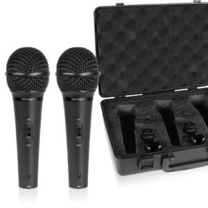 Behringer Ultravoice Xm1800S Dynamic Cardioid,USB Unidirectional Vocal Microphones,3-Pack(Black)