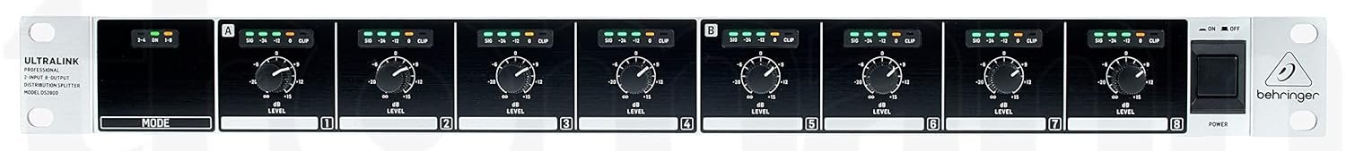 Behringer DS2800 Professional 2-Input 8-Output Distribution Splitter