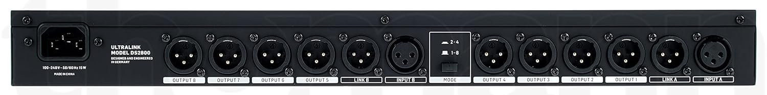 Behringer DS2800 Professional 2-Input 8-Output Distribution Splitter
