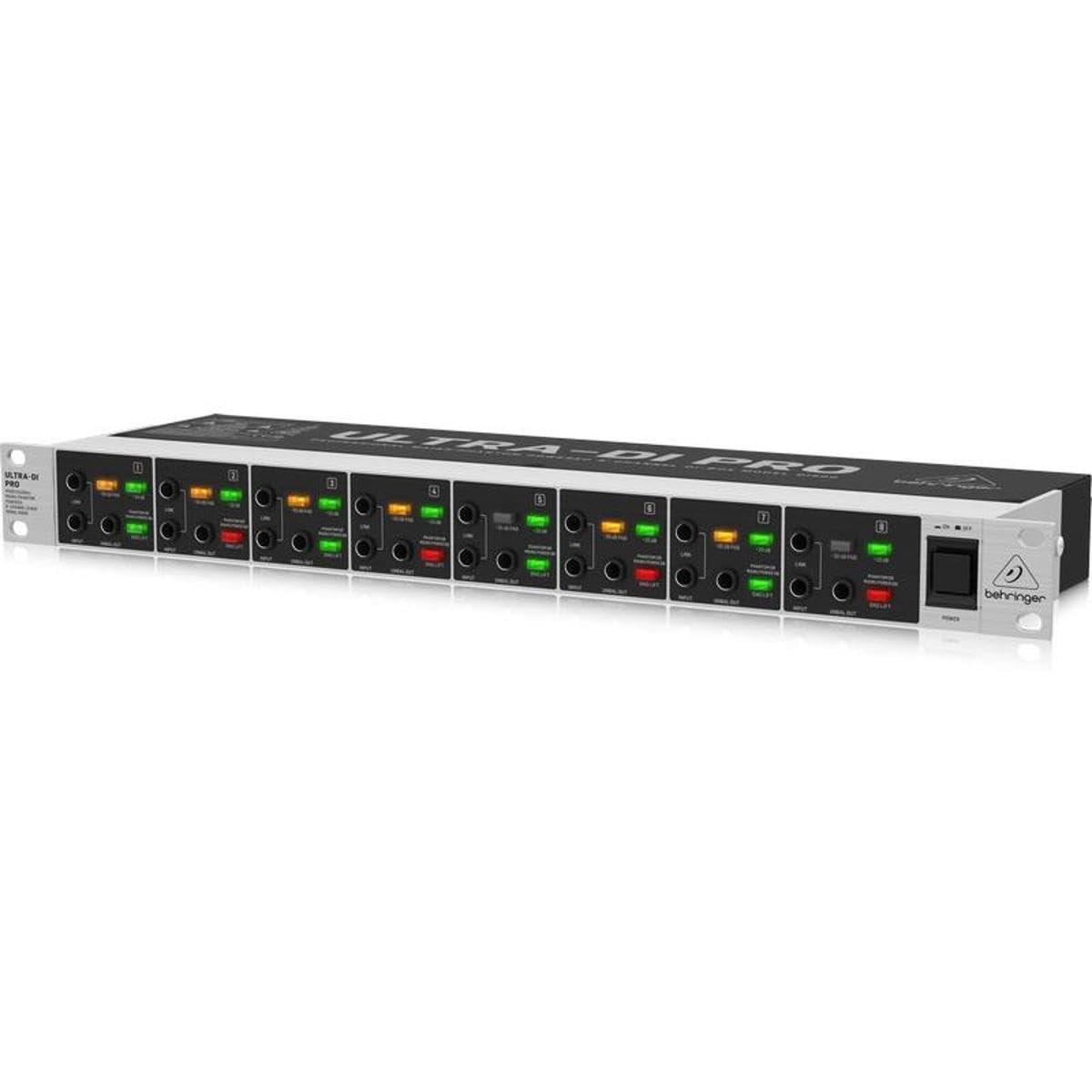 Behringer DI800 V2 Ultra-Di Pro Professional Mains/Phantom Powered 8-Channel DI-Box