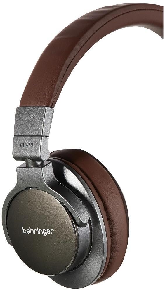 67ee5cc552a08c1808ebba0bcdce7abbc87a27735c32499822fe1.jpg Behringer Bh 470 Bluetooth Wireless On Ear DJ Headphones With Mic (Grey)
