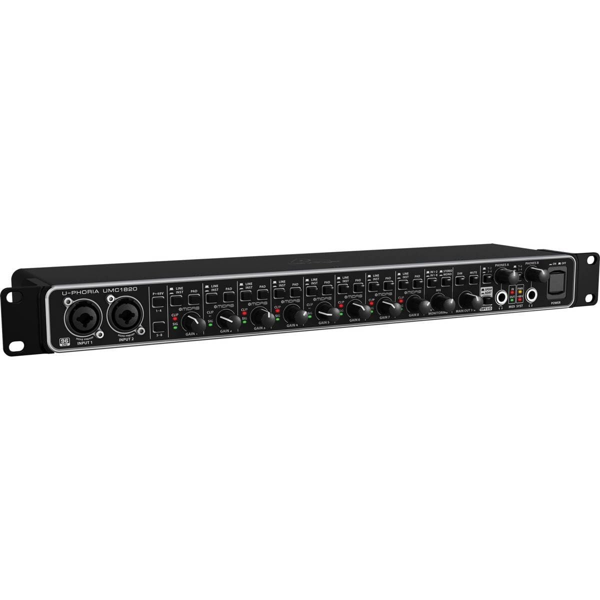 67ee5d0acc0f3c808d2a912a1f216c10e4545f20fff22772fc30b.jpg BEHRINGER U-Phoria UMC1820, Black, 8-Channel