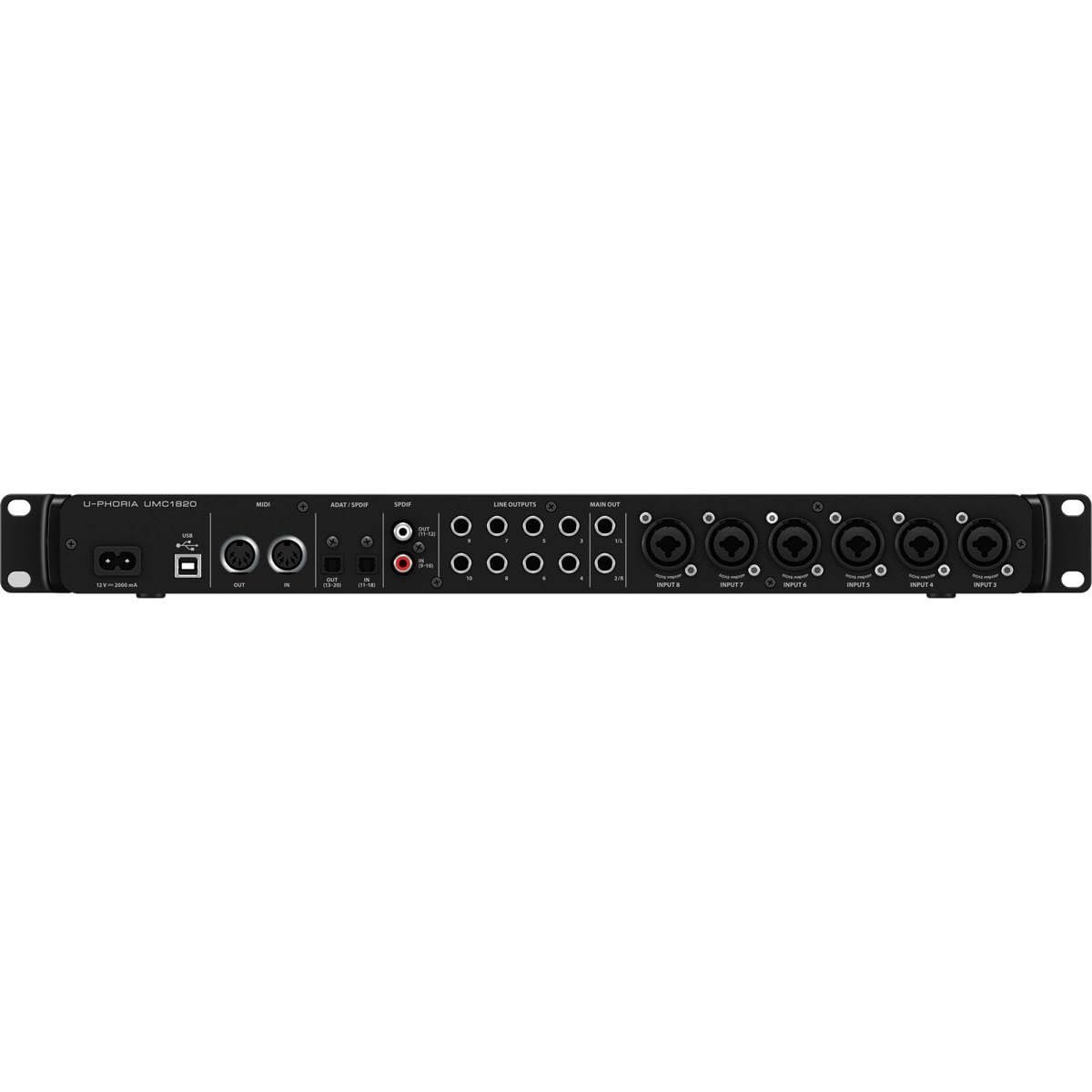 67ee5d0f70efaae0e93f1ad44c14beb60d25c083cb6ce386d2e55.jpg BEHRINGER U-Phoria UMC1820, Black, 8-Channel