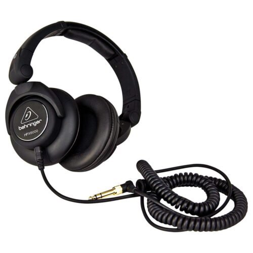 67ee5e40910bab2dc26f064dc97ccfe6333aee7a751c727398620-1.jpg Behringer HPX6000 DJ Over Ear Wired Headphones (Black)