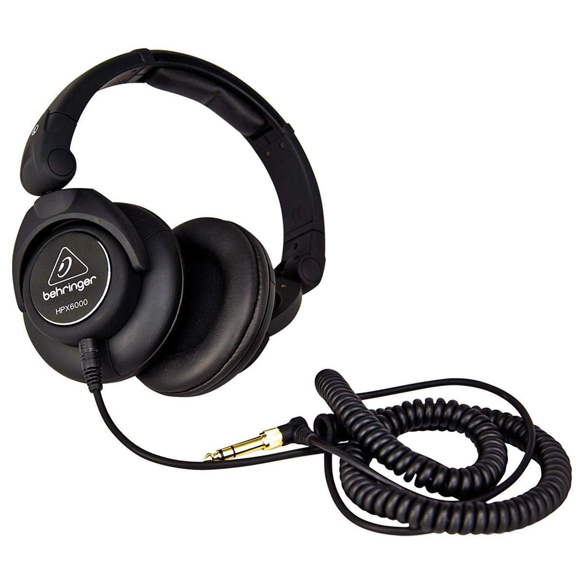 Behringer HPX6000 DJ Over Ear Wired Headphones (Black)