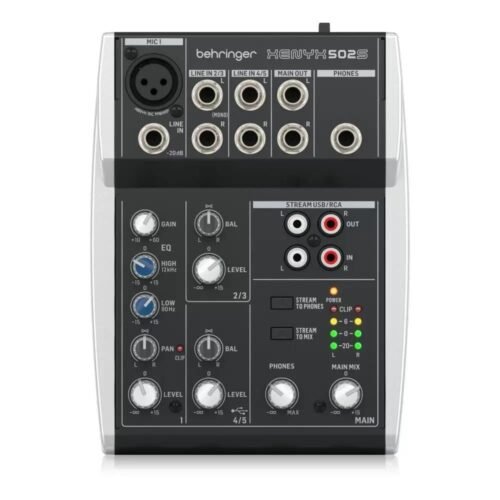 67ee5e979ed92f09cc65748a880affc39034652f3a44ae245711e.jpg Behringer Mixer-Unpowered USB Compact Mixer (XENYX 502S), Black