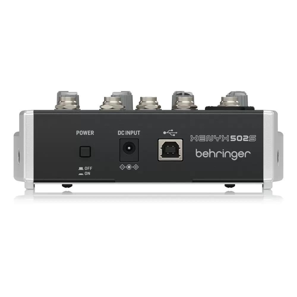 Behringer Mixer-Unpowered USB Compact Mixer (XENYX 502S), Black