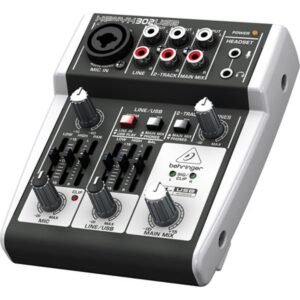 67ee5f285fc78d4cb16c8ce74915d614b4eb8cc8e5259dd0b3ddf.jpg Behringer 302USB Premium 5-Input Analog Audio Mixer with XENYX Mic Preamp and USB/Audio Interface, Black