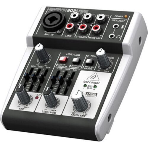 67ee5f285fc78d4cb16c8ce74915d614b4eb8cc8e5259dd0b3ddf.jpg Behringer 302USB Premium 5-Input Analog Audio Mixer with XENYX Mic Preamp and USB/Audio Interface, Black