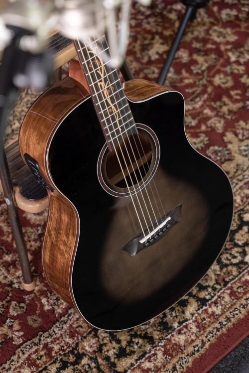 67ee6b7be77cf3022ab5edbae6832ea20ee132d052f5bc1118c45.jpg Washburn Bella Tono Vite S9V Electro-Acoustic Guitar BTS9VCECH-D-U With Gig Bag - Gloss Charcoal Burst