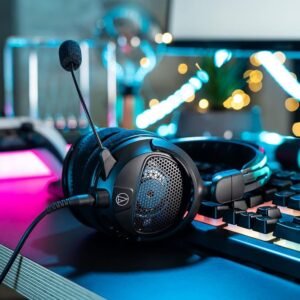 Audio-Technica ATH-GDL3BK Open-Back Gaming Headset, Black
