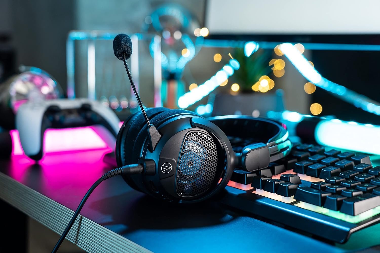 Audio-Technica ATH-GDL3BK Open-Back Gaming Headset, Black