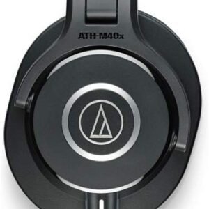 Audio-Technica ATH-M40x Professional Studio Monitor Headphone, Black (AUD ATHM40X)