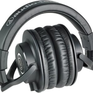 Audio-Technica ATH-M40x Professional Studio Monitor Headphone, Black (AUD ATHM40X)