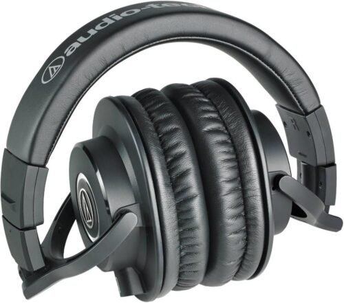 Audio-Technica ATH-M40x Professional Studio Monitor Headphone, Black (AUD ATHM40X)