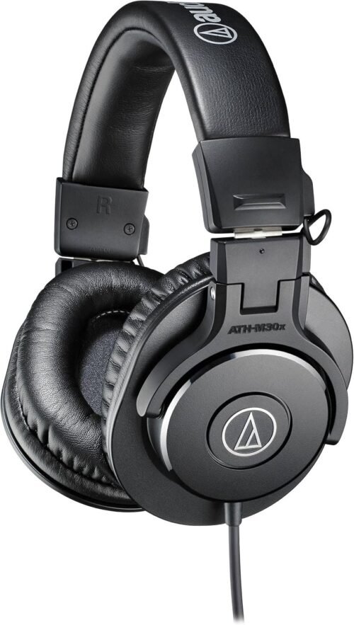 67ee7a473630e3ff43fd5536c3c895f479336cc42e42e51a1aa71.jpg Audio-Technica ATH-M30x Professional Studio Monitor Headphones, Black