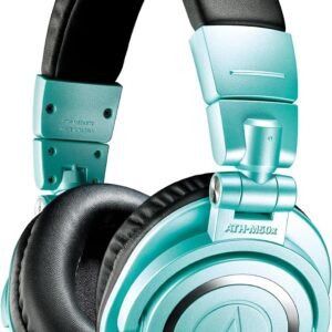 67ee7bf5d42738476e8760b0ec8e4d8b661eba23e1f3b96002a61.jpg Audio-Technica ATH-M50xBT2IB Wireless Over-Ear Headphones, Ice Blue