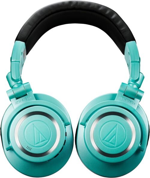 67ee7bf7a98d1833a1cd904ebb19361f39c96151bf815be2f8237.jpg Audio-Technica ATH-M50xBT2IB Wireless Over-Ear Headphones, Ice Blue
