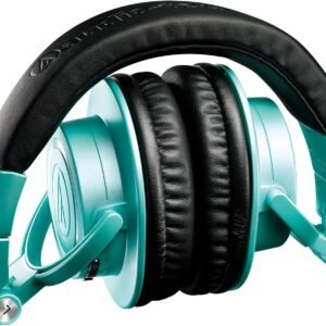 67ee7bfaa6fe8576c15b9754062595cdbaba32aad86bc8f7327f4.jpg Audio-Technica ATH-M50xBT2IB Wireless Over-Ear Headphones, Ice Blue