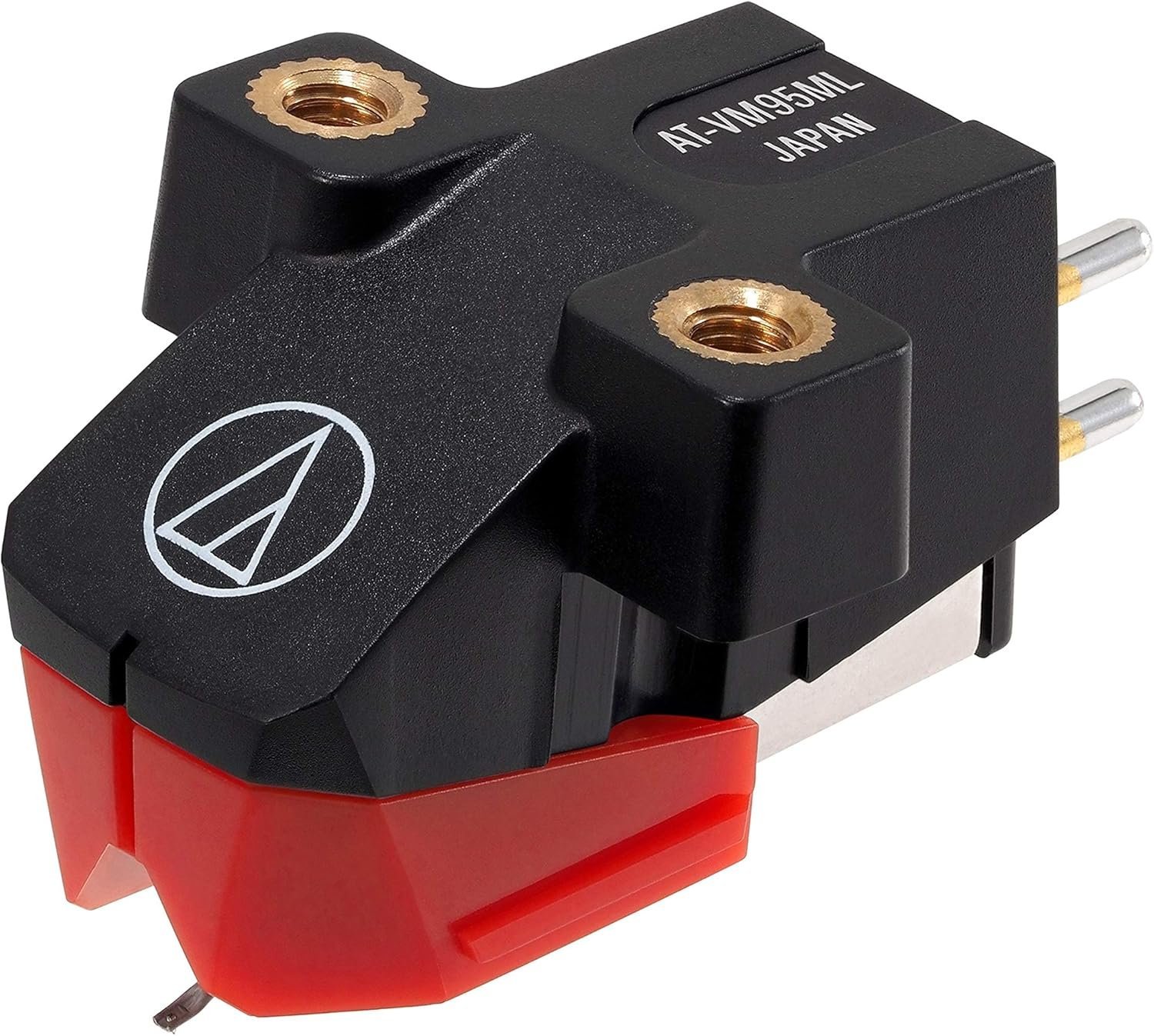 67ee7e43d4ef7a77c109017ffe7274b38042a727047a93aeb6da9.jpg Audio-Technica AT-VM95ML Dual Moving Magnet Turntable Phono Cartridge (Red)