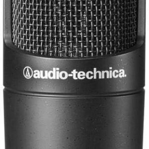 Audio-Technica AT2035 Cardioid Condenser Microphone Bundle with Pop Filter with 2 Layered Mesh and 10-Foot XLR Cable