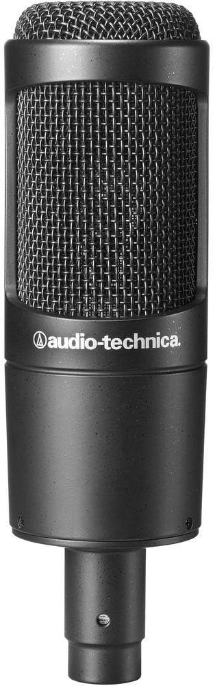 Audio-Technica AT2035 Cardioid Condenser Microphone Bundle with Pop Filter with 2 Layered Mesh and 10-Foot XLR Cable
