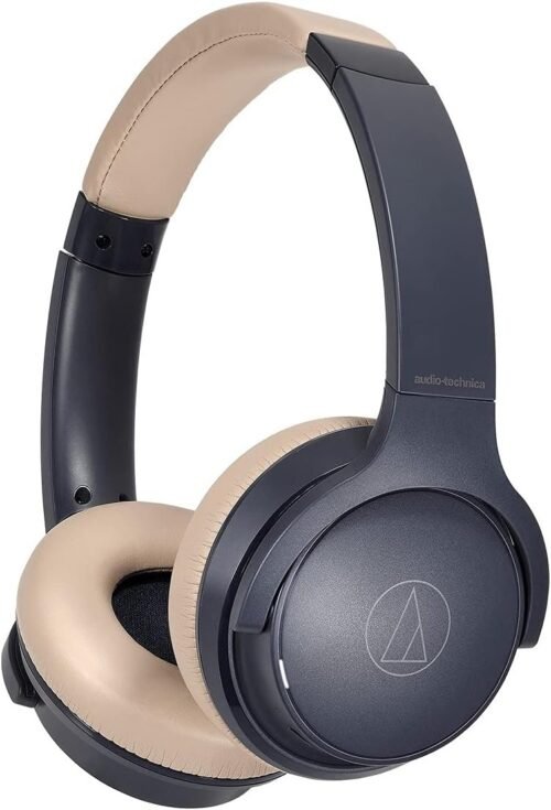Audio Technica ATH-S220BTNBG Navy/Beige Total Wireless On-Ear Headphones (2021)