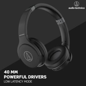 Audio Technica ATH-S220BTNBG Navy/Beige Total Wireless On-Ear Headphones (2021)