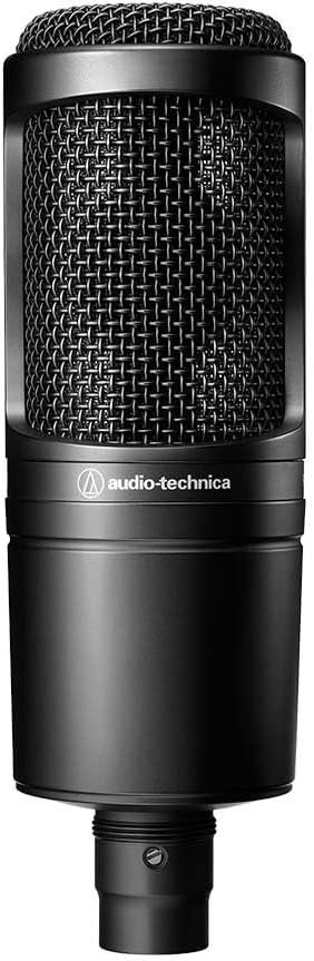 Audio-Technica Microphone AT2020 Pro Cardioid Capacitor, Black,Large, XLR
