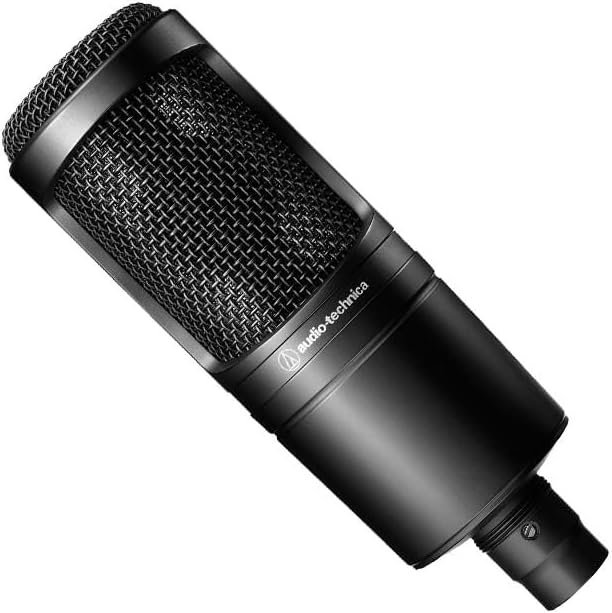 67ee814c5b1f3e3450185c8263653d681fba127a1427ed5aa2218.jpg Audio-Technica Microphone AT2020 Pro Cardioid Capacitor, Black,Large, XLR