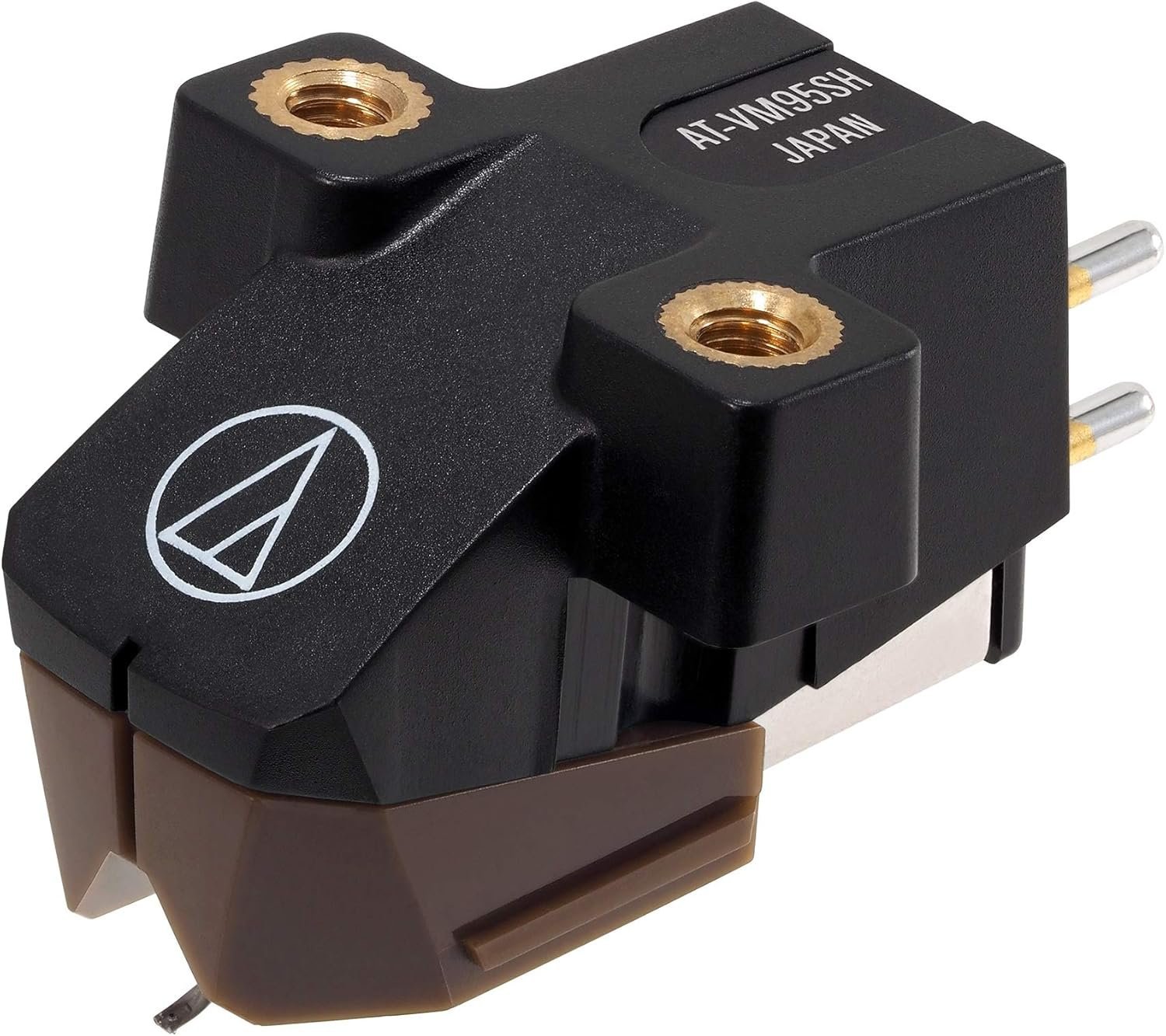 Audio-Technica AT-VM95SH Dual Moving Magnet Turntable Phono Cartridge (Brown)