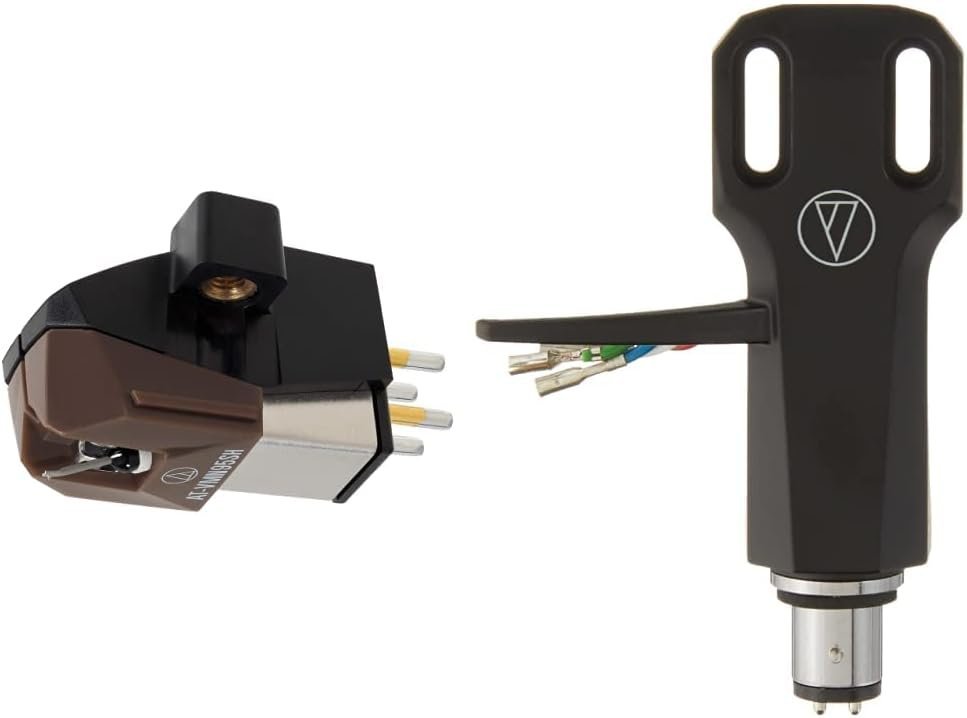 Audio-Technica AT-VM95SH Dual Moving Magnet Turntable Phono Cartridge (Brown)